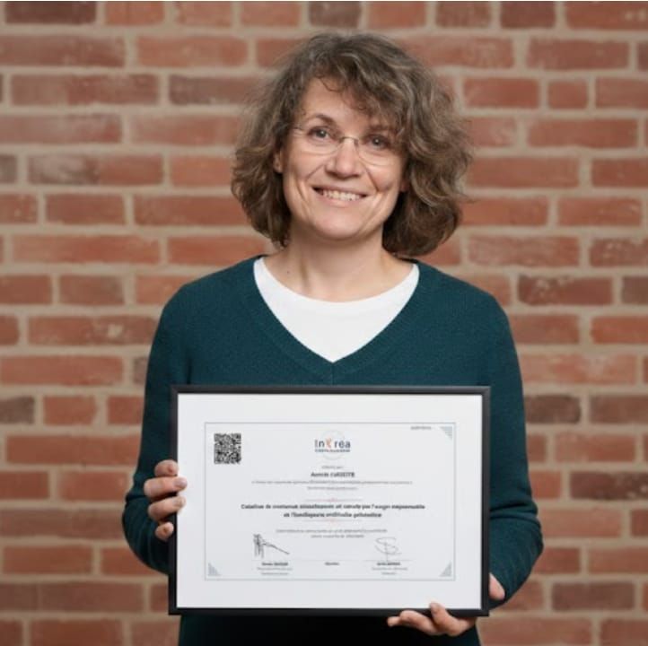 Annick Audette avec sa certification