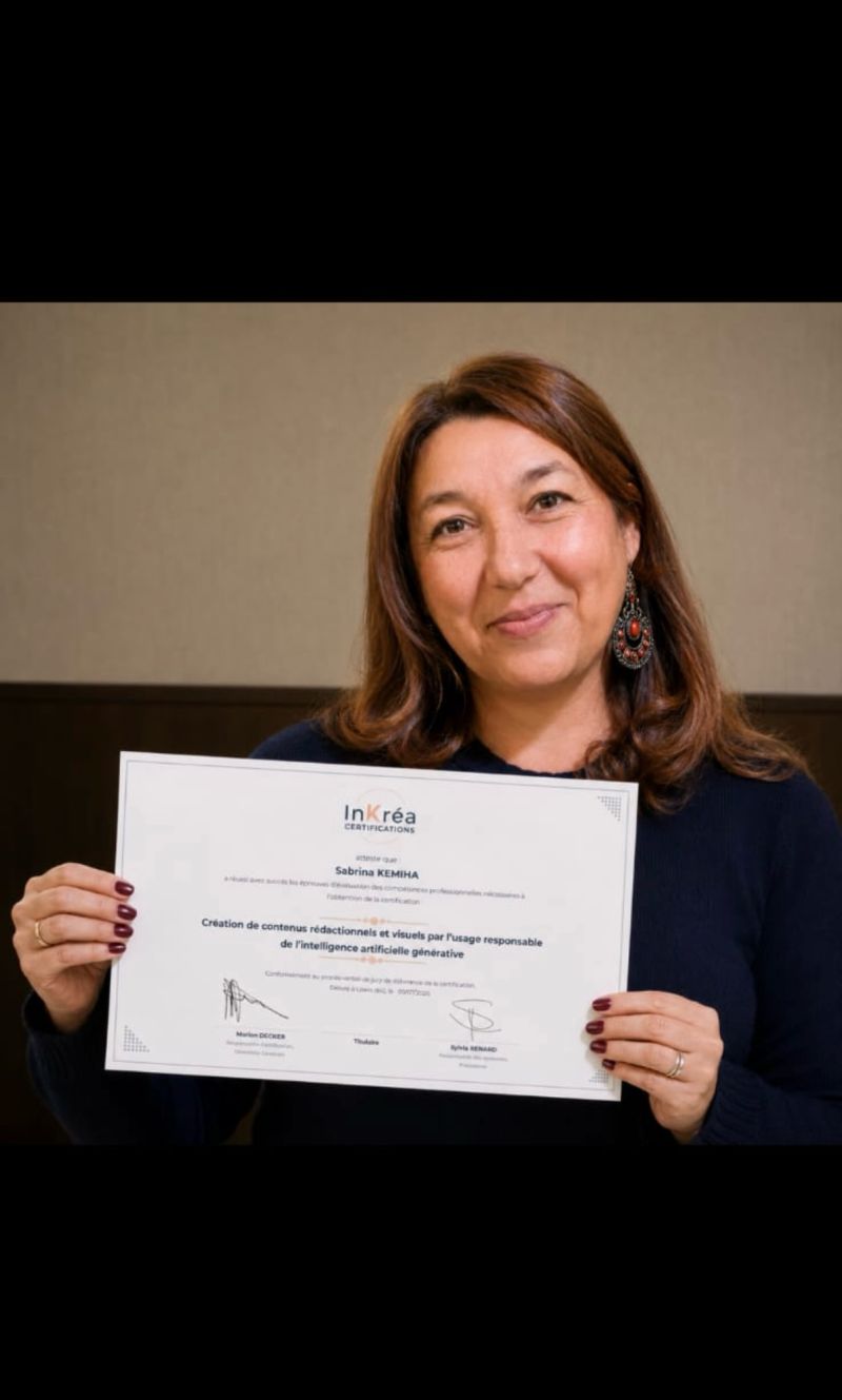 Portrait de Sabrina Kemiha, talent ExplAIner
